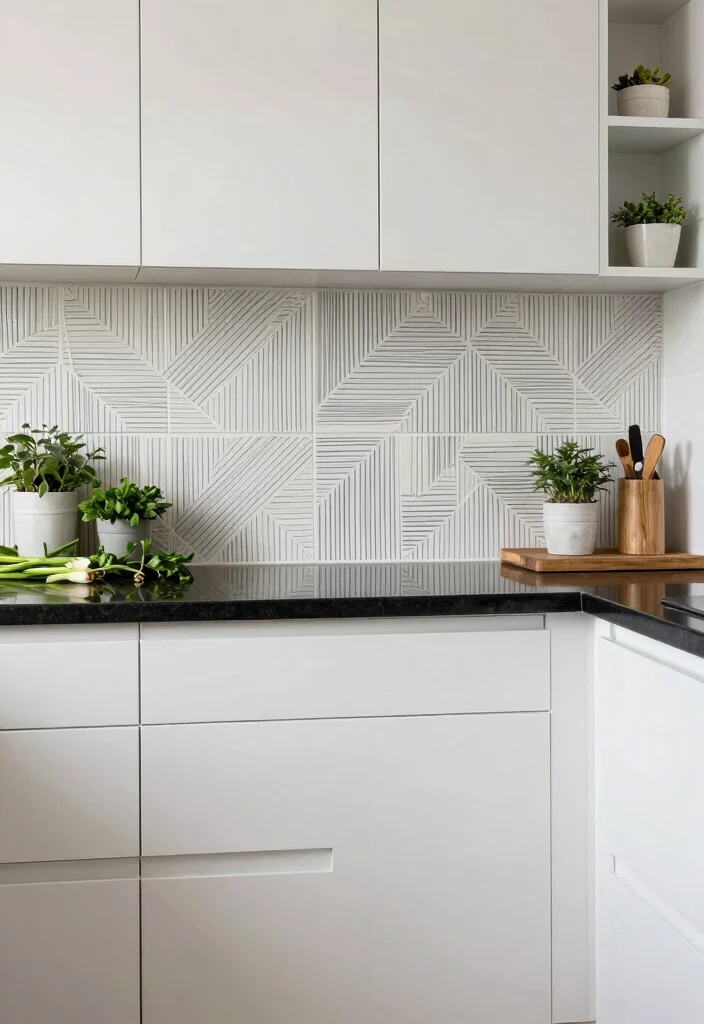 18 Kitchen Wall Tiles Design Modern Ideas With Sleek Finish - 14. Creative Grouting Techniques 1