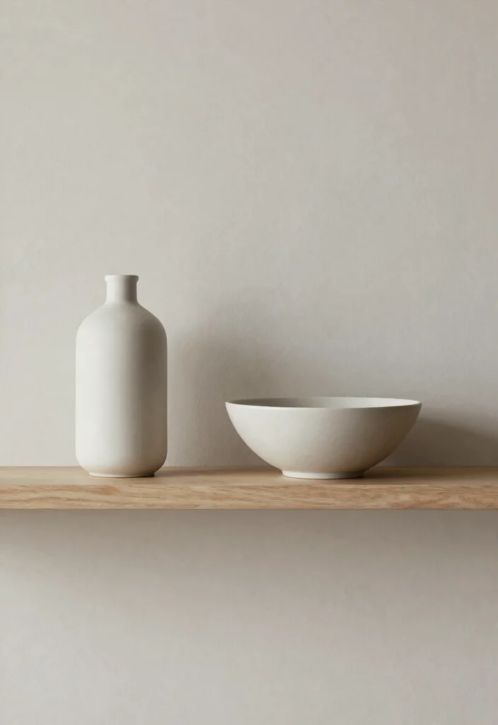 18 Open Kitchen Cabinet Ideas With Modern Display - 12. Minimalist Accents and Accessories 1