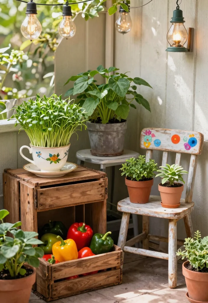 12 Container Vegetable Garden Ideas for Patios and Balconies - 4. Repurposed Containers 1