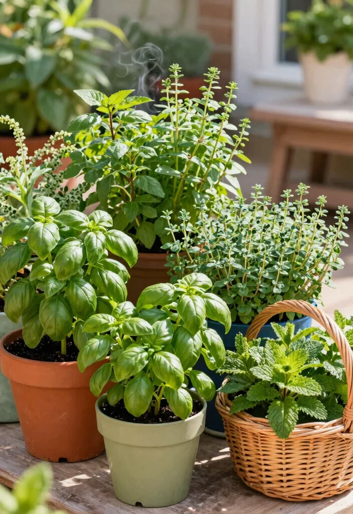 12 Container Vegetable Garden Ideas for Patios and Balconies - 7. Container Herb Garden 1