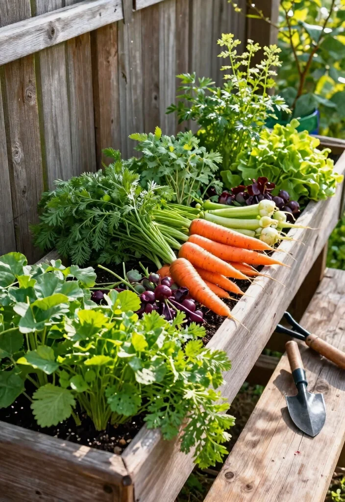 12 Container Vegetable Garden Ideas for Patios and Balconies - 9. Trough Planters 1