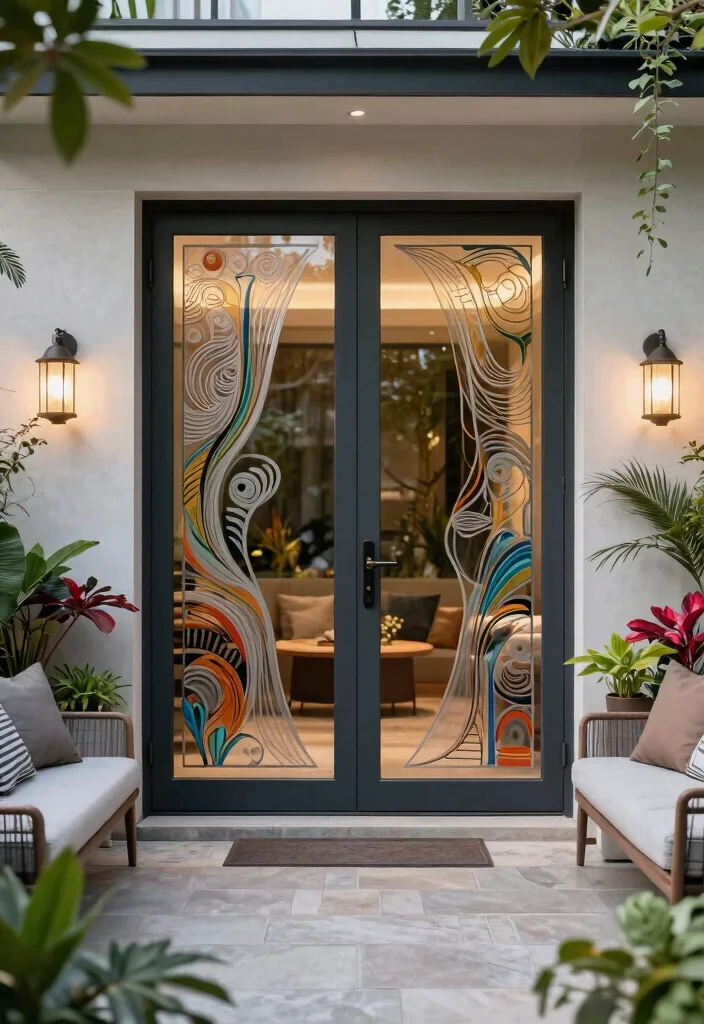 12 Glass Doors Patio Ideas That Let in Light Without Losing Privacy - 10. Custom Glass Door Designs 1
