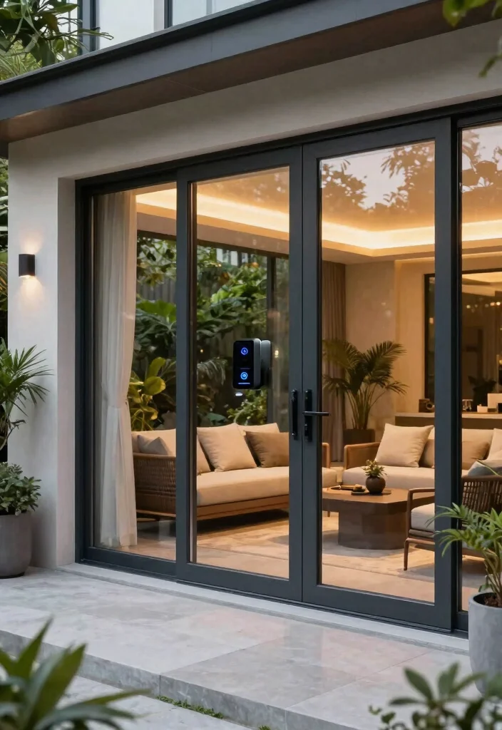 12 Glass Doors Patio Ideas That Let in Light Without Losing Privacy - 12. Smart Glass Technology 1