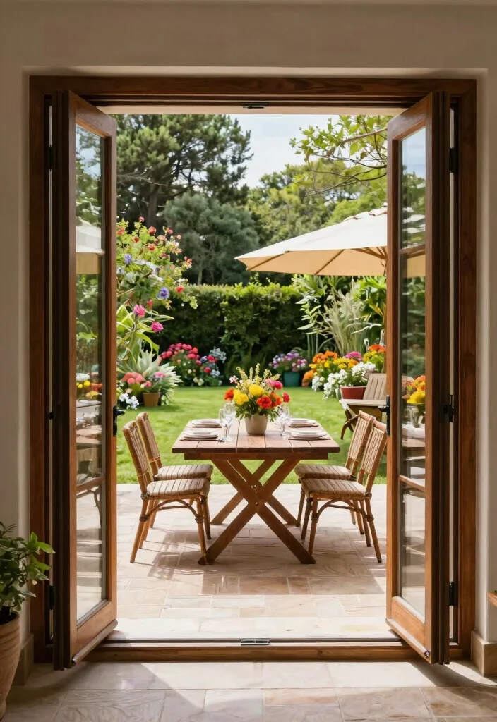 12 Glass Doors Patio Ideas That Let in Light Without Losing Privacy - 2. Bi-Fold Glass Doors 1