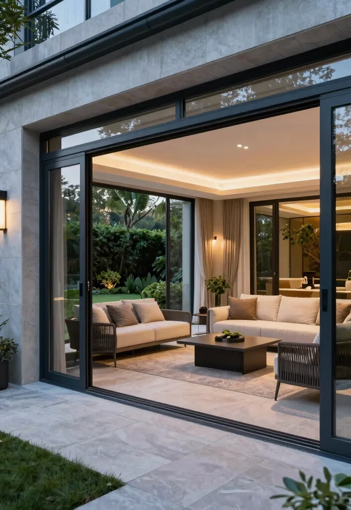 12 Glass Doors Patio Ideas That Let in Light Without Losing Privacy - 8. Retractable Glass Walls 1