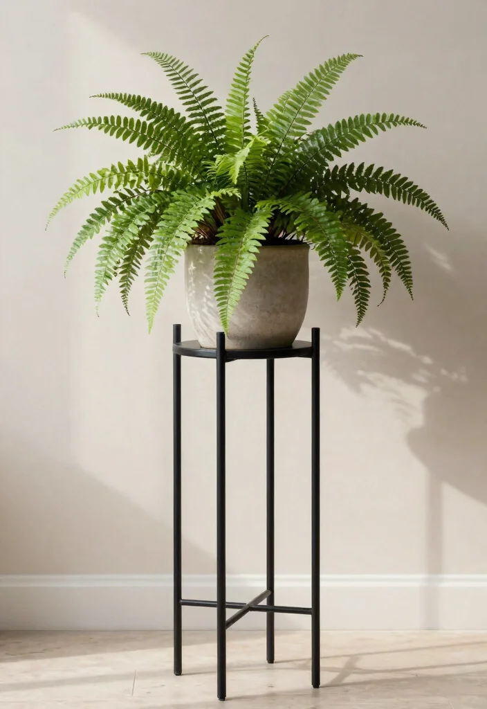 12 Metal Plant Stand Ideas That Hold Heavy Pots Without Tipping - 1. Classic Black Metal Stand 1