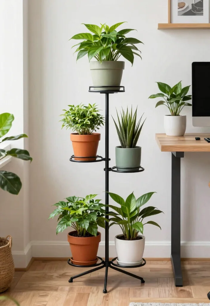 12 Metal Plant Stand Ideas That Hold Heavy Pots Without Tipping - 12. Customizable Plant Stands 1