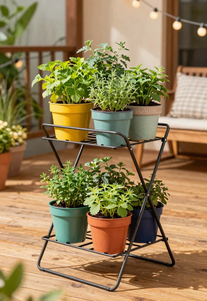 12 Metal Plant Stand Ideas That Hold Heavy Pots Without Tipping - 7. Folding Metal Plant Stand 1