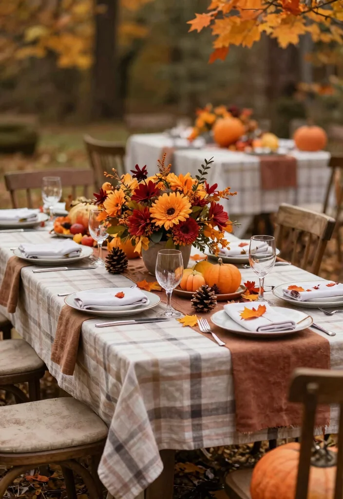 12 Outdoor Table Settings That Look Expensive on a Budget - 11. Seasonal Touches for Every Occasion 1