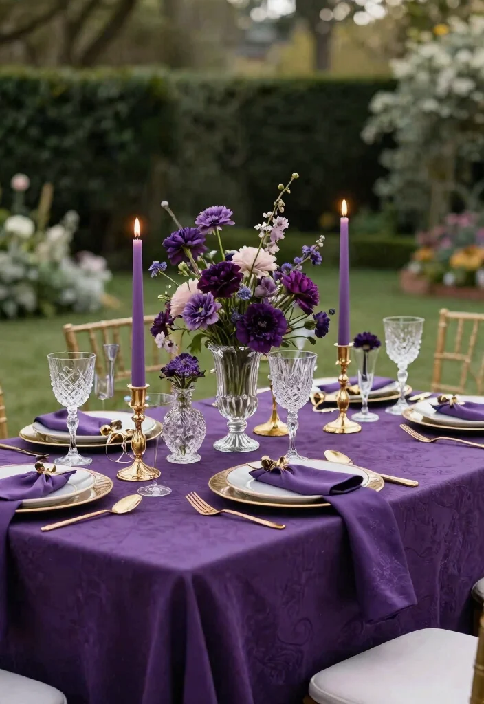 12 Outdoor Table Settings That Look Expensive on a Budget - 9. Glamorous Garden Party 1