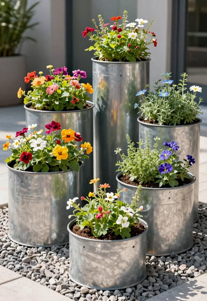 12 Unique Raised Garden Beds That Drain Perfectly and Look Different - 9. Metal Container Gardens 1