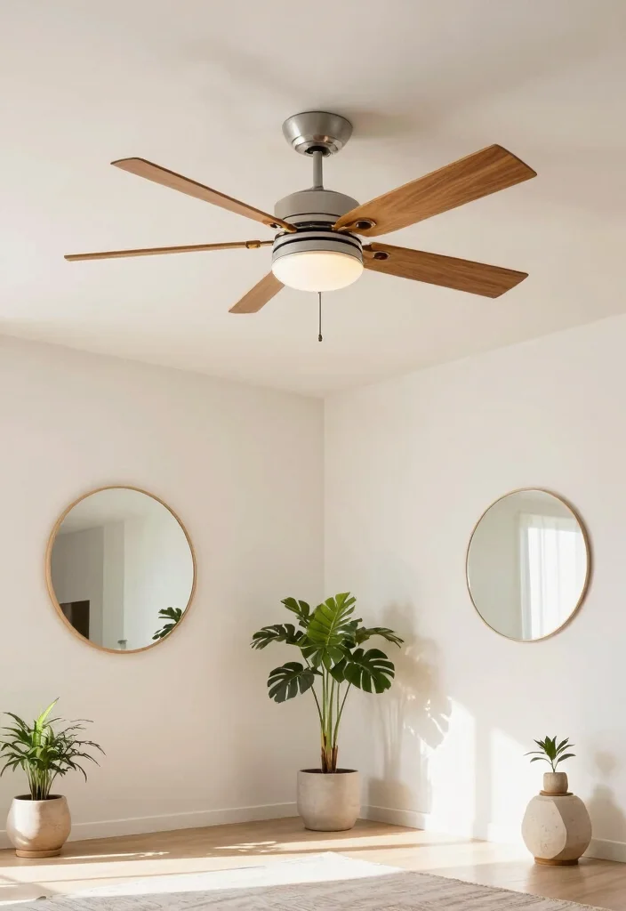 14 Aesthetic Ceiling Fan Ideas That Don't Look Like a Dated Eyesore - 11. Circular Wonders 1