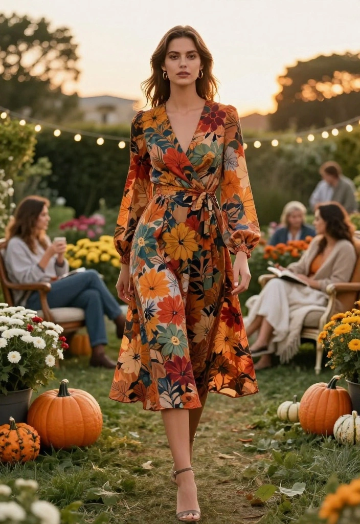 14 Fall Outdoor Wedding Guest Dress Ideas That Work in Any Weather - 2. Midi Dresses with Long Sleeves 1