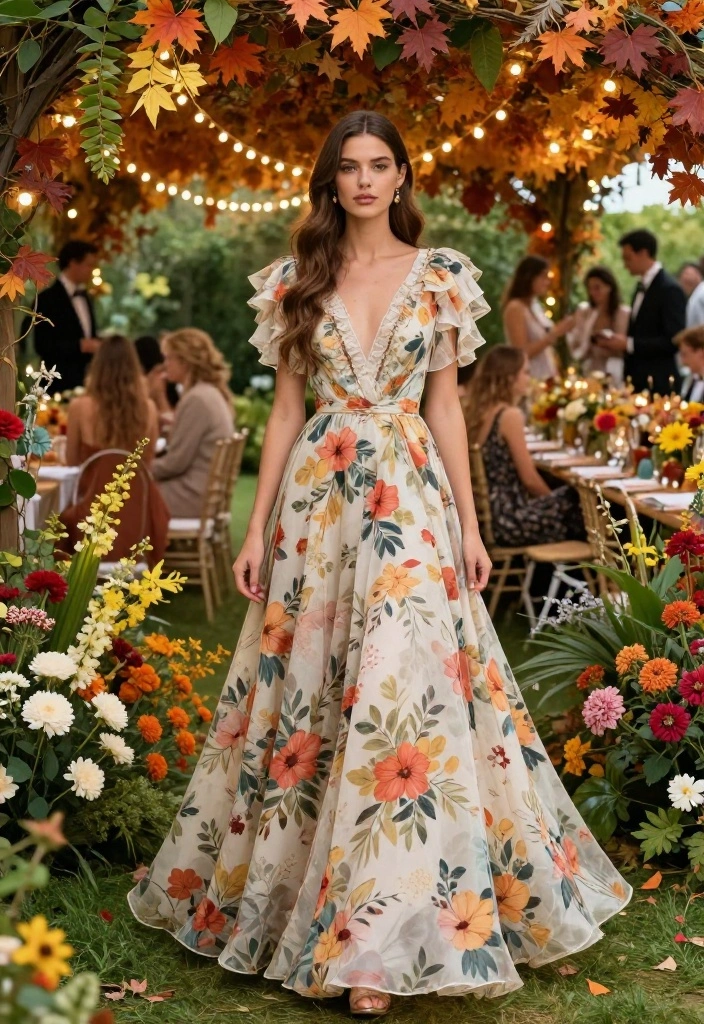 14 Fall Outdoor Wedding Guest Dress Ideas That Work in Any Weather - 8. Floral Print Dresses 1