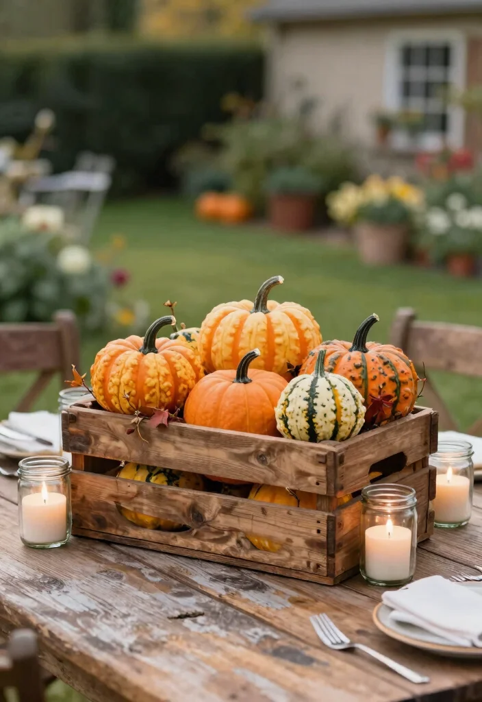 14 Farmhouse Table Decor Ideas That Work for Everyday and Holidays - 3. Rustic Table Centerpieces 1