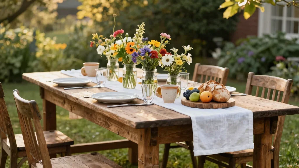 14 Farmhouse Table Decor Ideas That Work for Everyday and Holidays