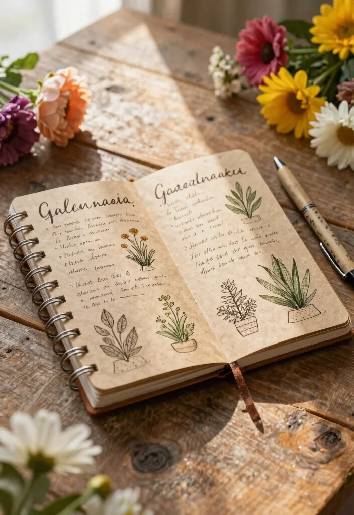 14 Gardening Gift Basket Ideas That Actually Get Used - 11. Personalized Gardening Journal 1