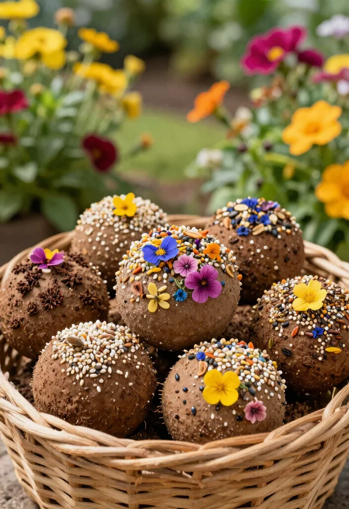 14 Gardening Gift Basket Ideas That Actually Get Used - 4. Eco-Friendly Seed Bombs 1