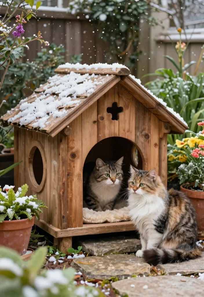 14 Outdoor Cat Shelter Ideas That Stay Warm in Freezing Weather - 12. The Outdoor Cat Hideaway 1