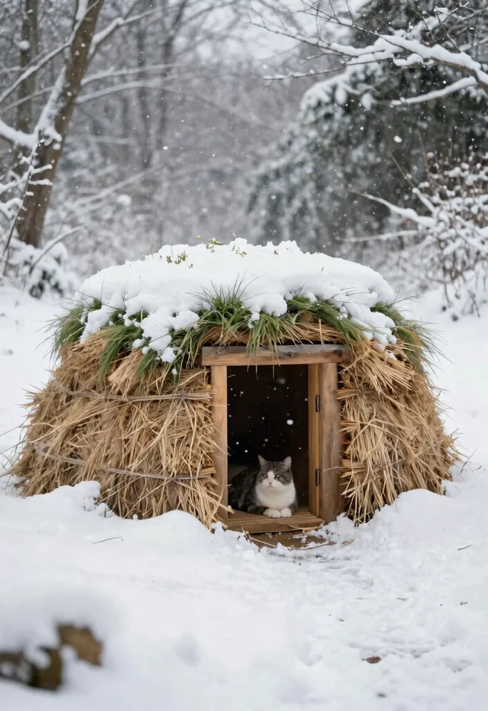 14 Outdoor Cat Shelter Ideas That Stay Warm in Freezing Weather - 14. The Earth-Sheltered Den 1