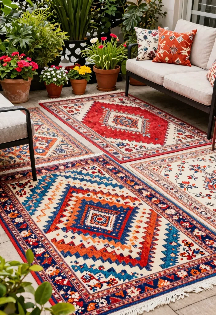 14 Outdoor Rugs Patio Waterproof That Actually Dry Fast - 3. Stylish Patterns for Every Taste 1