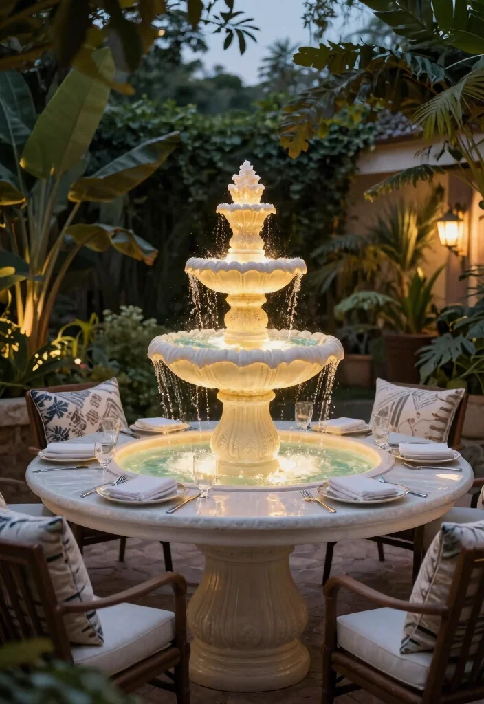 14 Patio Water Fountain Ideas That Don't Need a Buried Line - 5. Tabletop Fountain 1