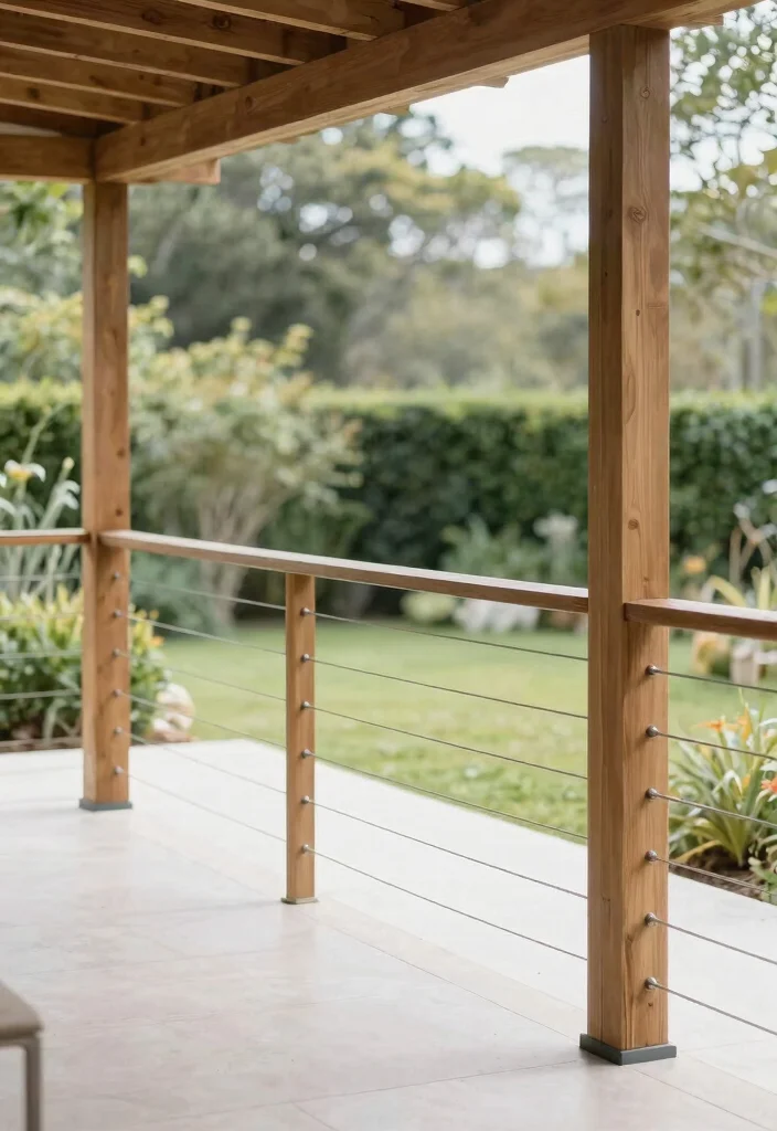 14 Porch Railing Ideas That Meet Code and Still Look Good - 12. Minimalist Cable Railings 1
