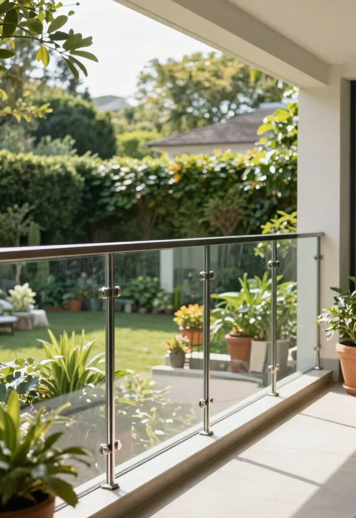 14 Porch Railing Ideas That Meet Code and Still Look Good - 5. Glass Panel Railings 1