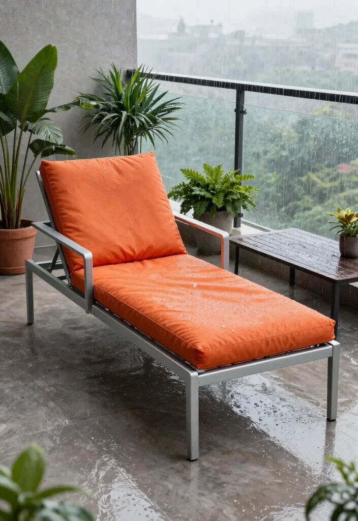 14 Rain Protection Balcony Ideas That Keep Your Space Dry and Usable - 3. Waterproof Furniture for Longevity 1