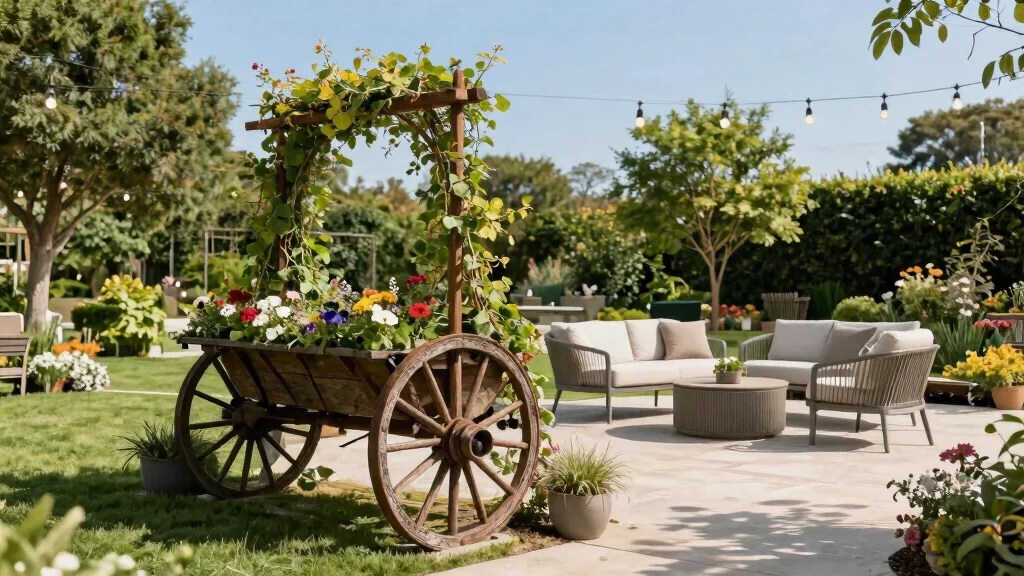 14 Wagon Wheel Decor Outdoor Ideas That Don't Look Too Country