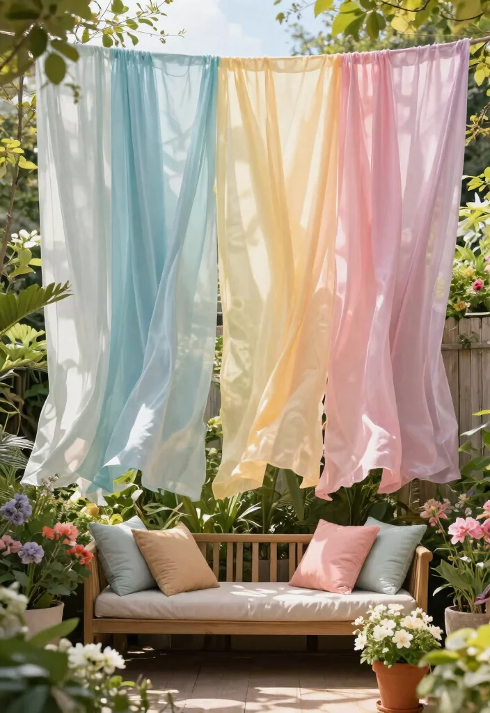15 Fence Topper Ideas for Privacy Without Building Taller - 5. Fabric and Canopy Solutions 1