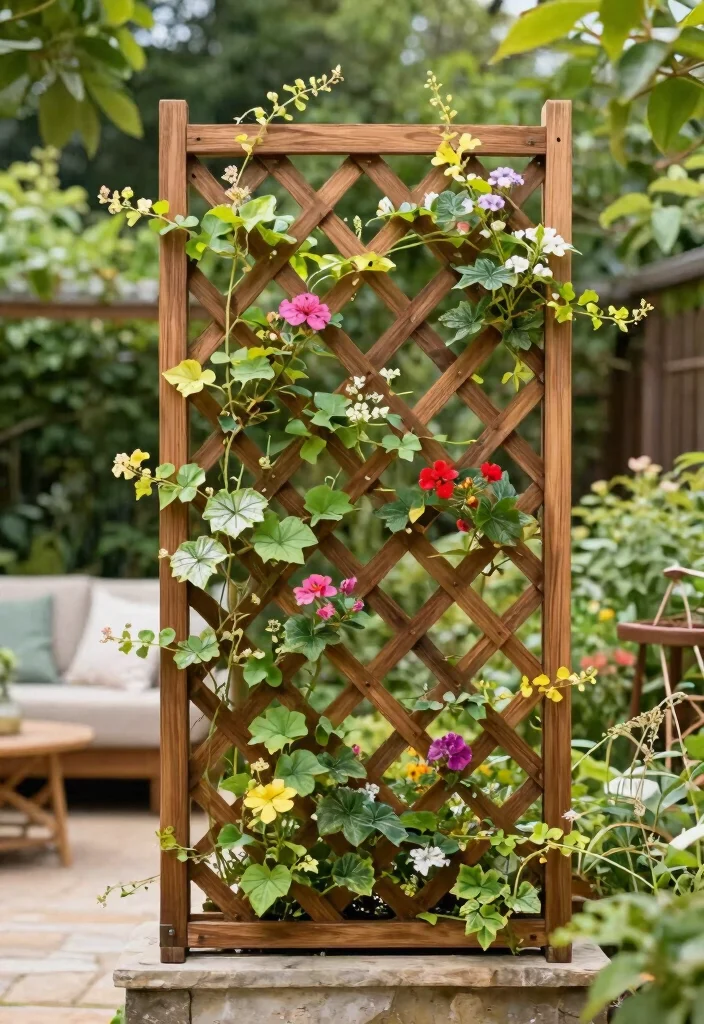 15 Fence Topper Ideas for Privacy Without Building Taller - 7. Decorative Trellis Enhancements 1