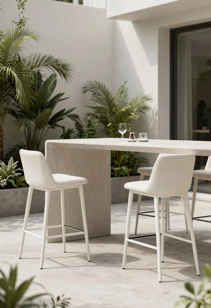 15 Modern Farmhouse Barstools That Support Heavy Use Daily - 12. Minimalist Modern Barstools 1