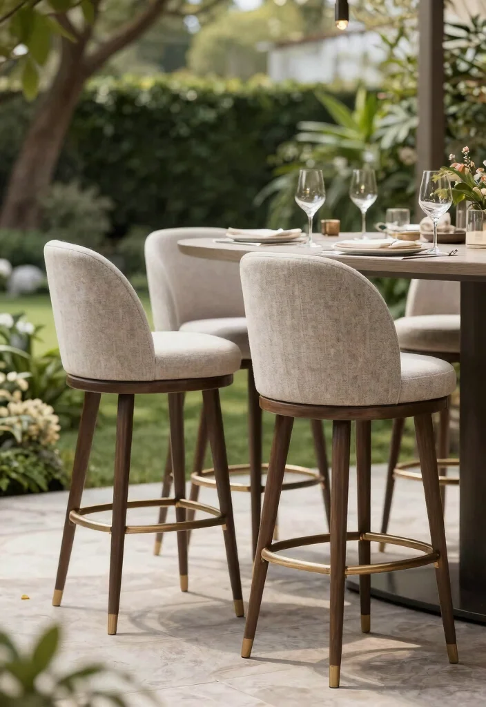 15 Modern Farmhouse Barstools That Support Heavy Use Daily - 14. High-Back Barstools 1