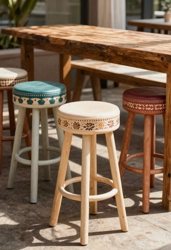 15 Modern Farmhouse Barstools That Support Heavy Use Daily - 15. Personalized Barstools 1
