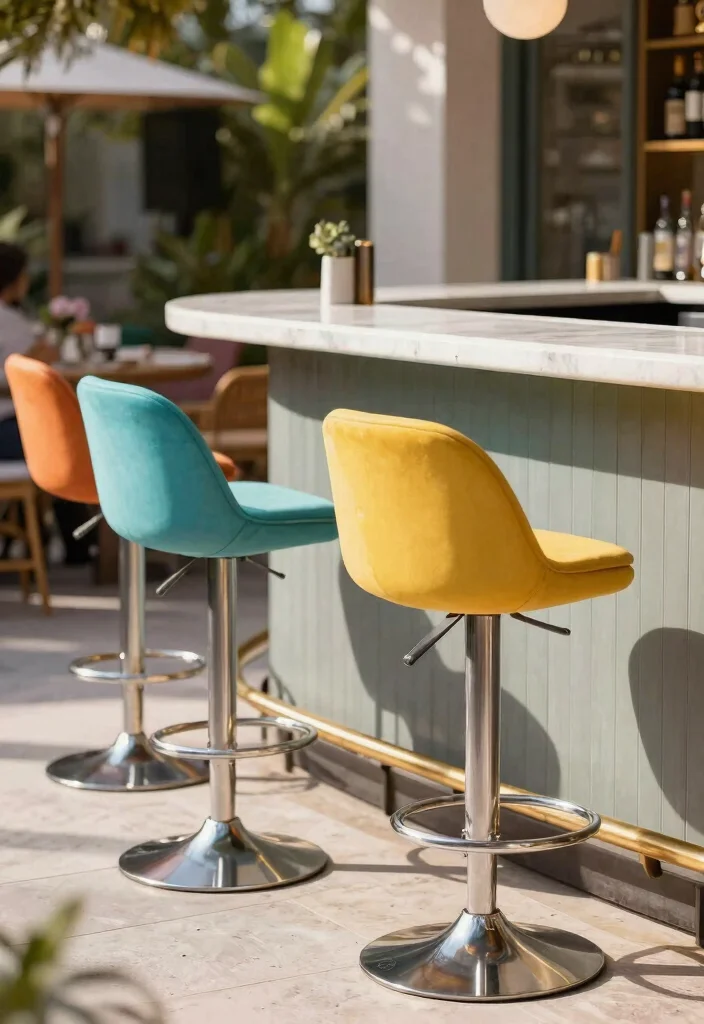 15 Modern Farmhouse Barstools That Support Heavy Use Daily - 5. Swivel Barstools 1