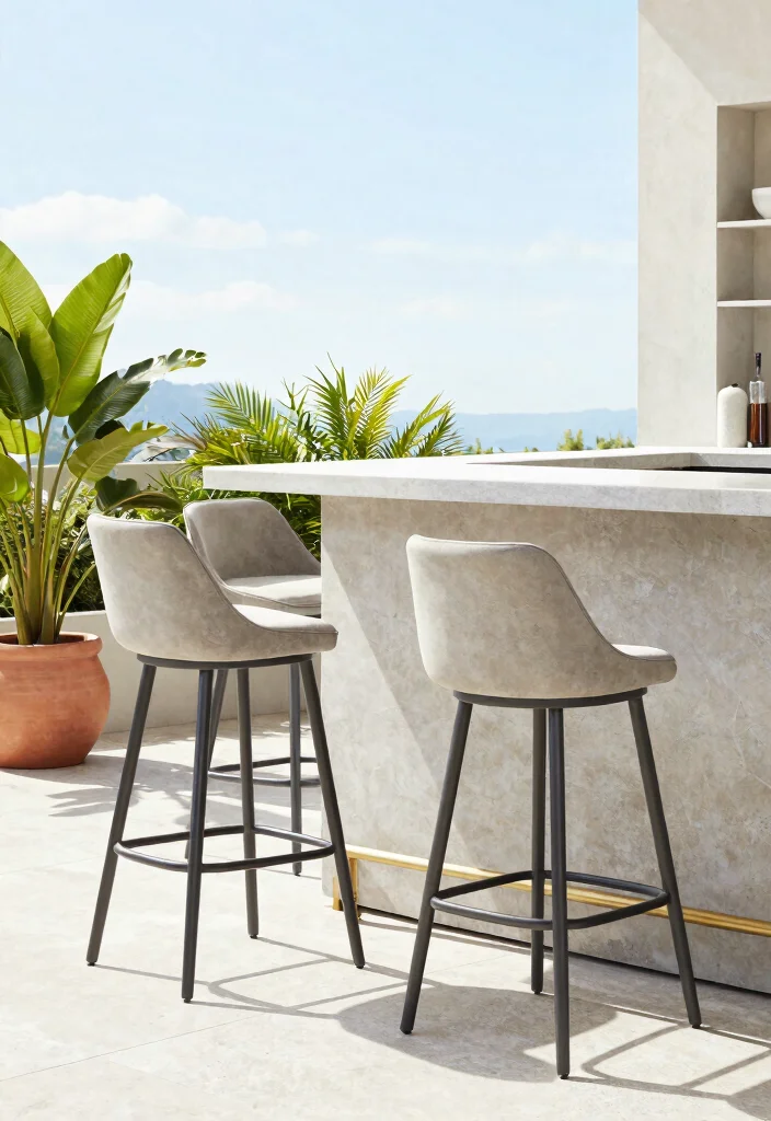 15 Modern Farmhouse Barstools That Support Heavy Use Daily - 7. Adjustable Height Barstools 1