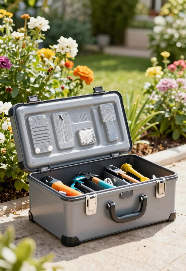 15 Outdoor Storage Cabinet Ideas That Keep Tools Dry and Hidden - 10. Retractable Storage Box 1