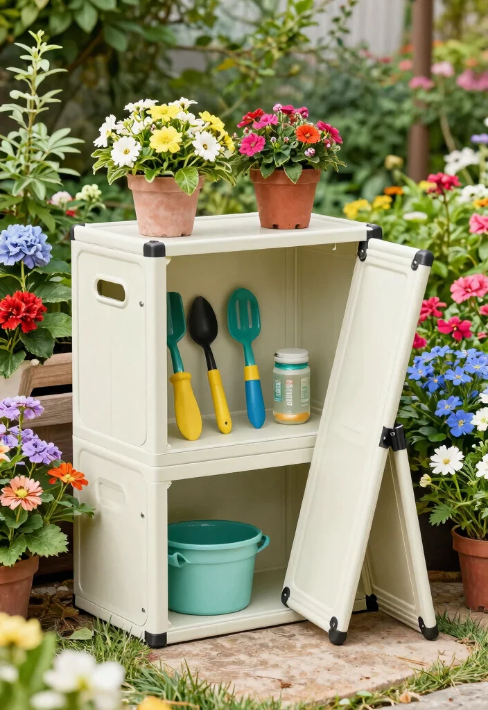 15 Outdoor Storage Cabinet Ideas That Keep Tools Dry and Hidden - 15. Foldable Storage Solutions 1