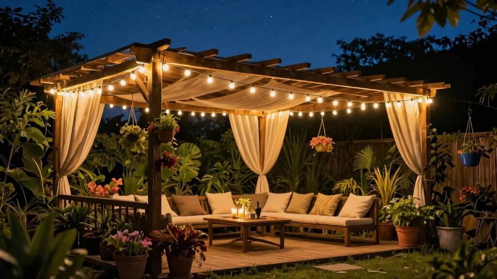 15 Pergola Lighting Ideas That Don't Require Running New Wire