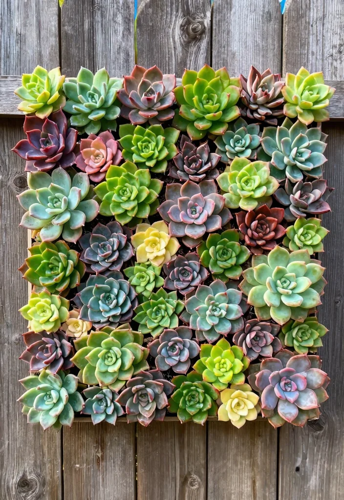 15 Privacy Plants Fence Ideas That Block Views Year-Round - 11. Succulent Privacy Wall: Drought-Resistant Solution 1
