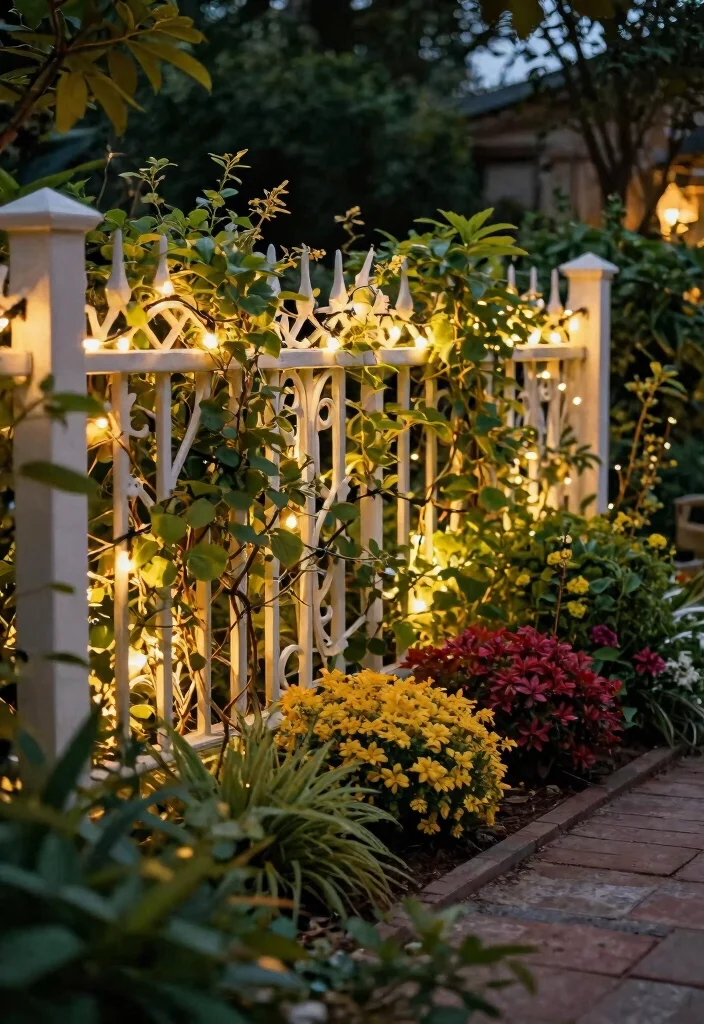 15 Privacy Plants Fence Ideas That Block Views Year-Round - 13. Unique Privacy with Decorative Fences 1