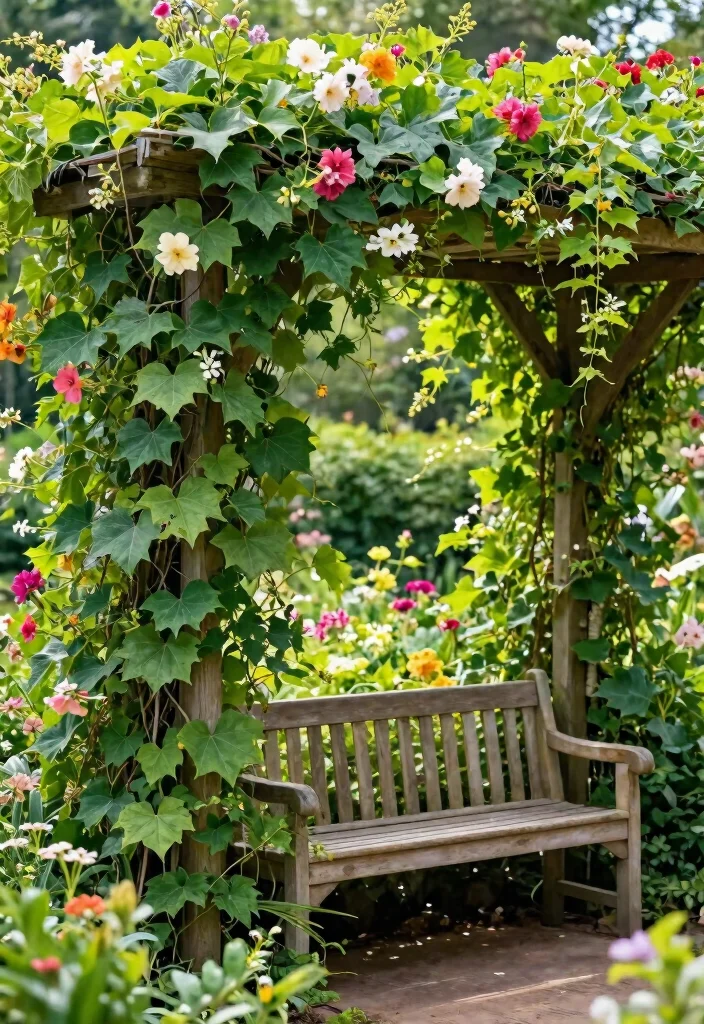 15 Privacy Plants Fence Ideas That Block Views Year-Round - 5. Climbing Vines on Trellises: Vertical Privacy 1