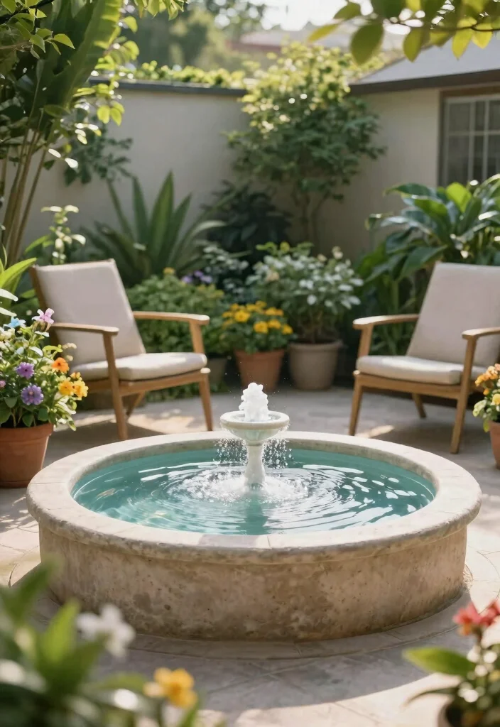 15 Rental Patio Ideas That Don't Require Landlord Permission - 10. Container Water Features 1