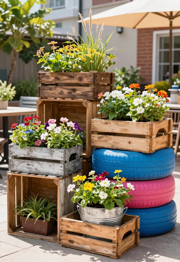 15 Rental Patio Ideas That Don't Require Landlord Permission - 3. DIY Planters 1