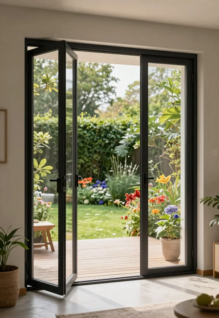 15 Sliding Patio Doors Ideas That Let in Light Without Sacrificing Privacy - 1. Bi-Fold Glass Doors for Seamless Transitions 1