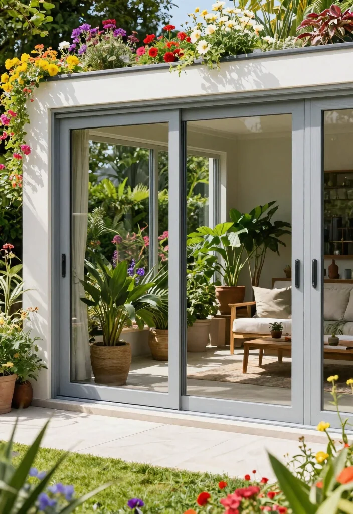 15 Sliding Patio Doors Ideas That Let in Light Without Sacrificing Privacy - 3. Eco-Friendly Vinyl Sliding Doors 1