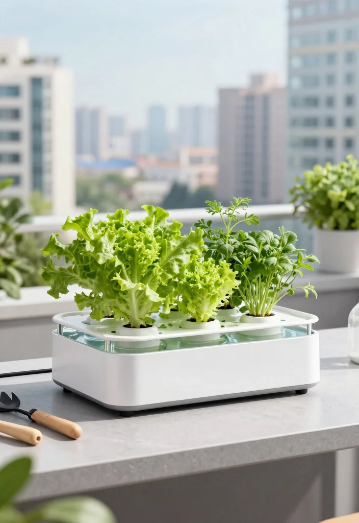 15 Terrace Garden Ideas for Small Spaces Without Soil Spills - 6. Compact Hydroponic Systems 1