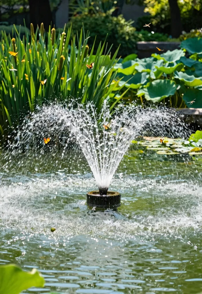 15 Water Fountain Ideas That Run Without Electricity or Plumbing - 11. Floating Fountain 1