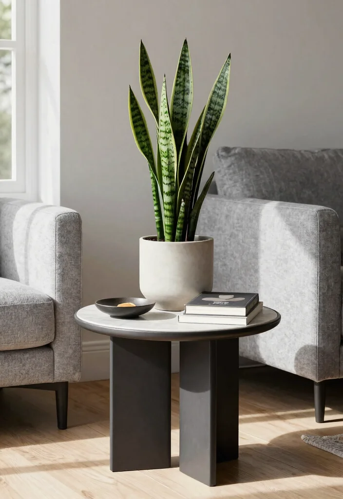 18 Indoor Planter Ideas That Thrive in Low Light Spaces - 1. Snake Plant in a Decorative Pot 1